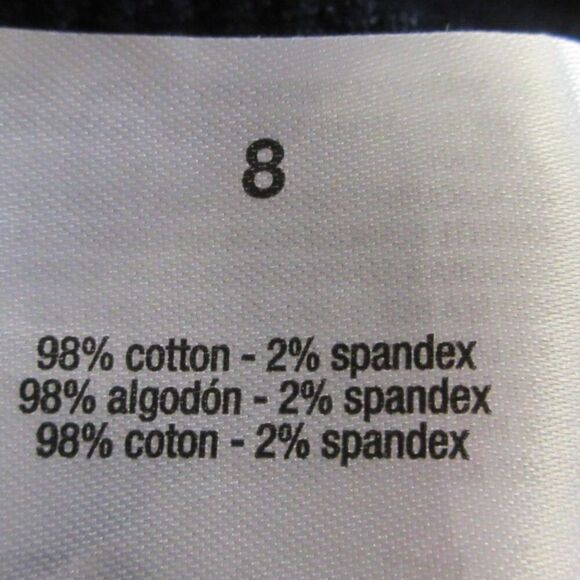 GLORIA VANDERBILT Wide Leg Tummy Control Crop Pants Sz 8 Navy Blue Pull On NWT - Picture 6 of 15